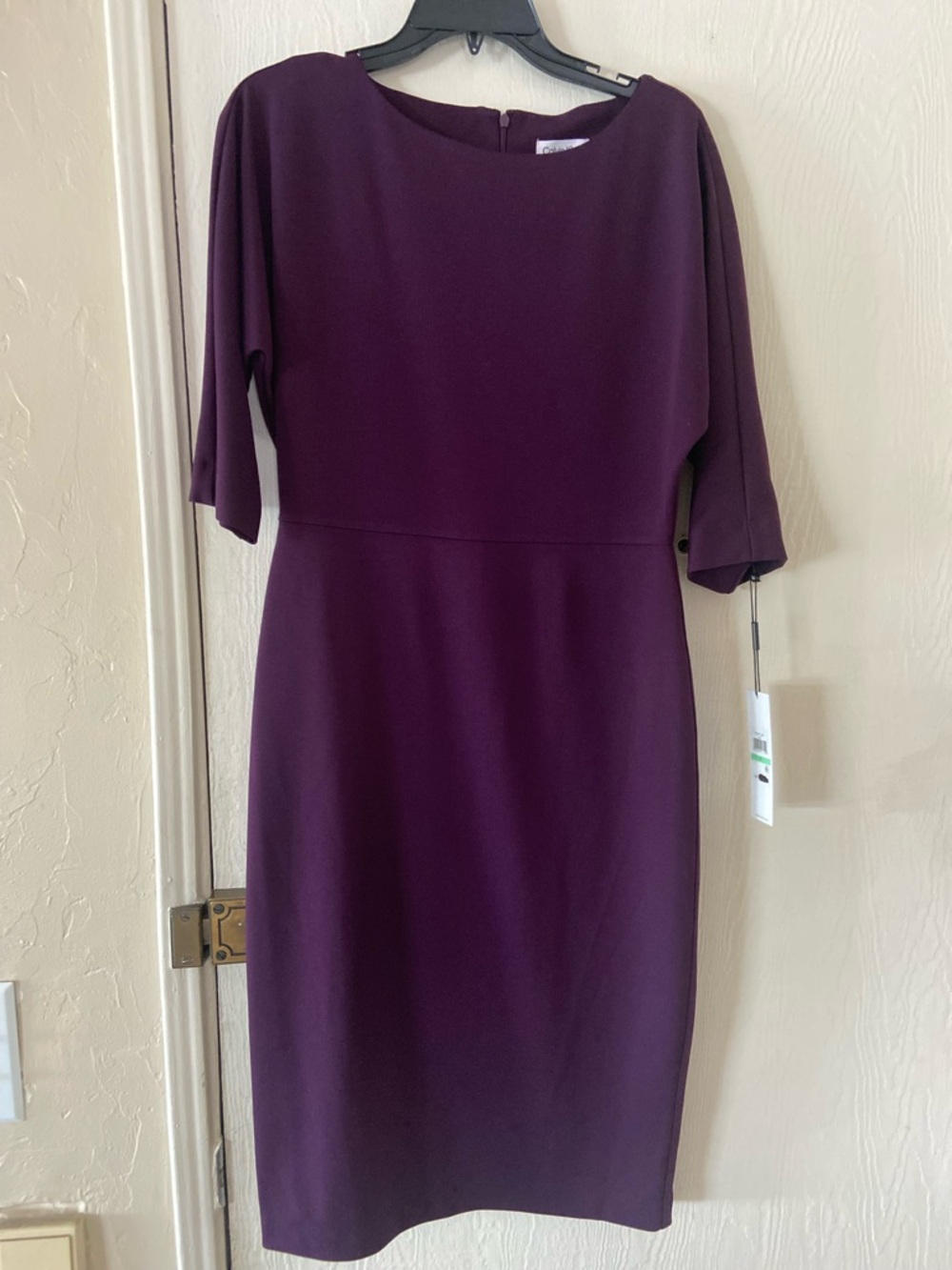 Calvin Klein Plum Midi Sheath Dress